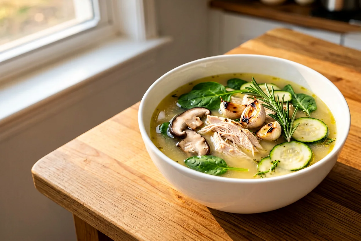 Keto Chicken Garlic Soup Recipe: Easy Low Carb