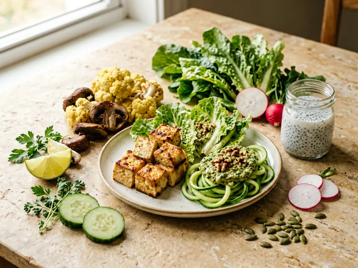 Plant Based Low Carb Recipes: 7 Easy Meals